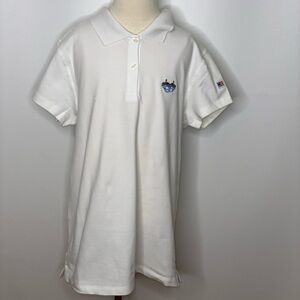 U.S. Kids golf white polo shirt Sz XL lighthouse